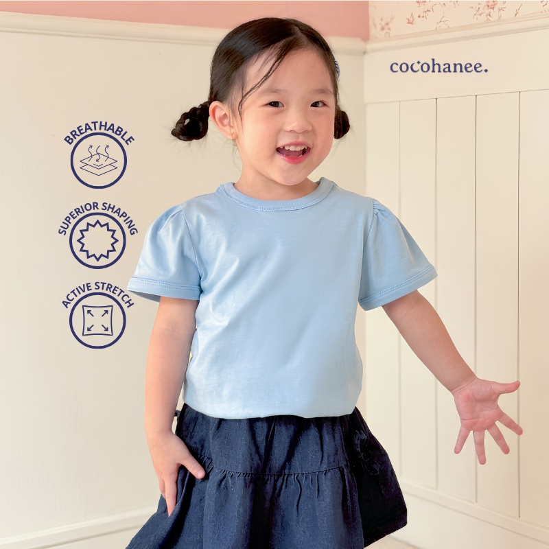 Cocohanee - Essentials Balloon Tee - Atasan Stylish Anak Perempuan