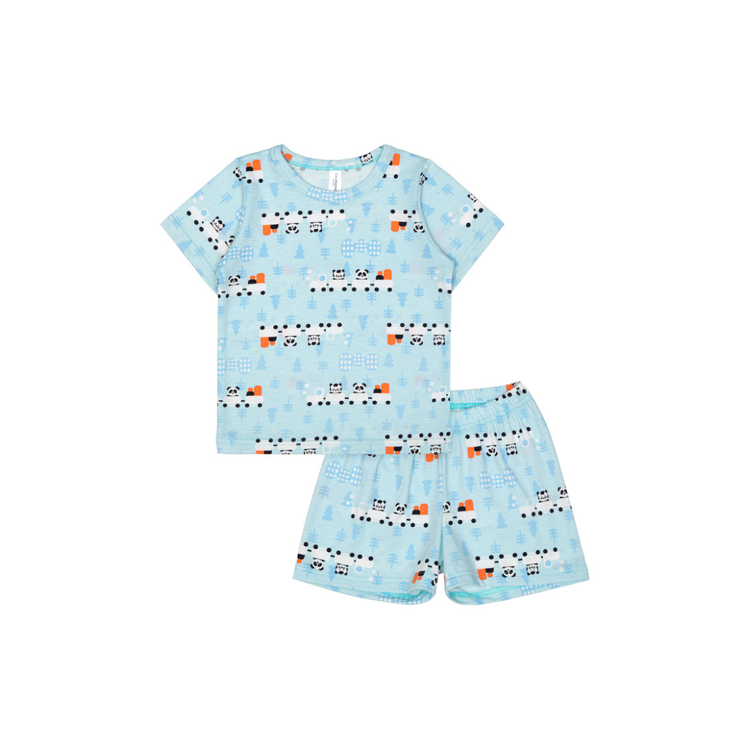Cocohanee - Animal Train Short Pajamas - Piyama Tidur Anak