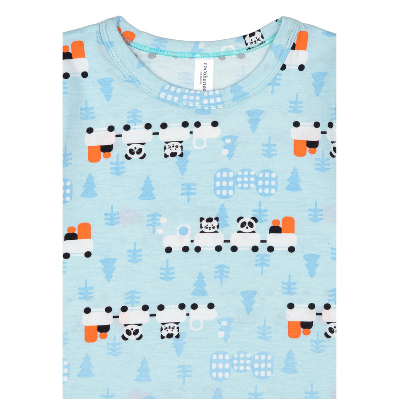 Cocohanee - Animal Train Short Pajamas - Piyama Tidur Anak