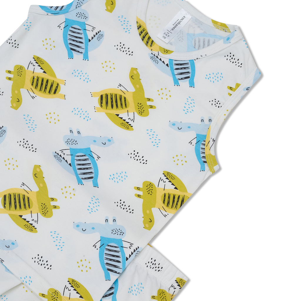 Cocohanee - Croco Sleeveless Set - Setelan Anak Tanpa Lengan