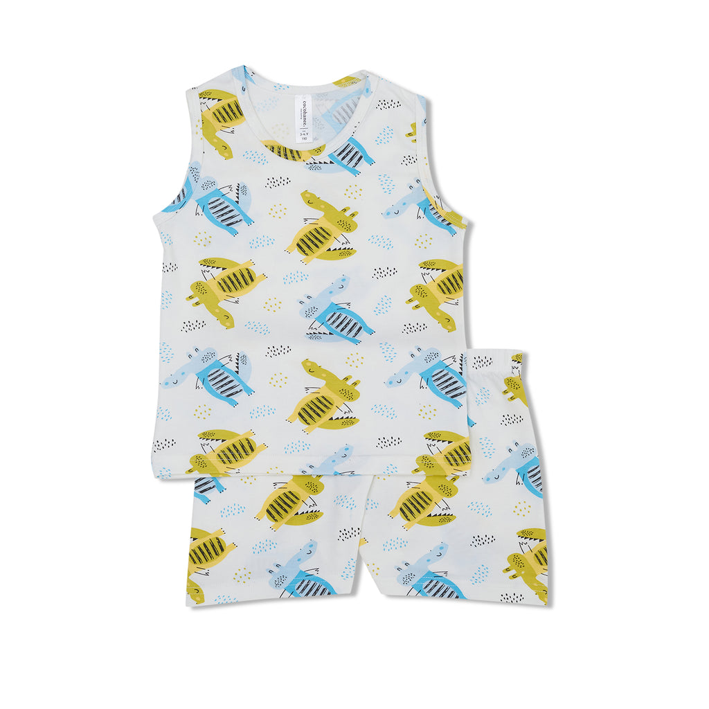 Cocohanee - Croco Sleeveless Set - Setelan Anak Tanpa Lengan