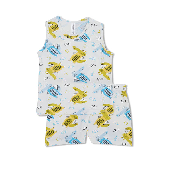 Cocohanee - Croco Sleeveless Set - Setelan Anak Tanpa Lengan