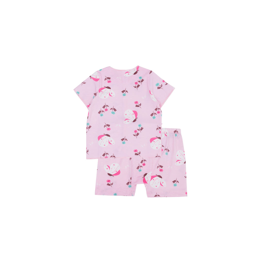 Cocohanee - Butterflies Baby Short Button Down Pajamas - Piyama Bayi dengan Kancing Depan