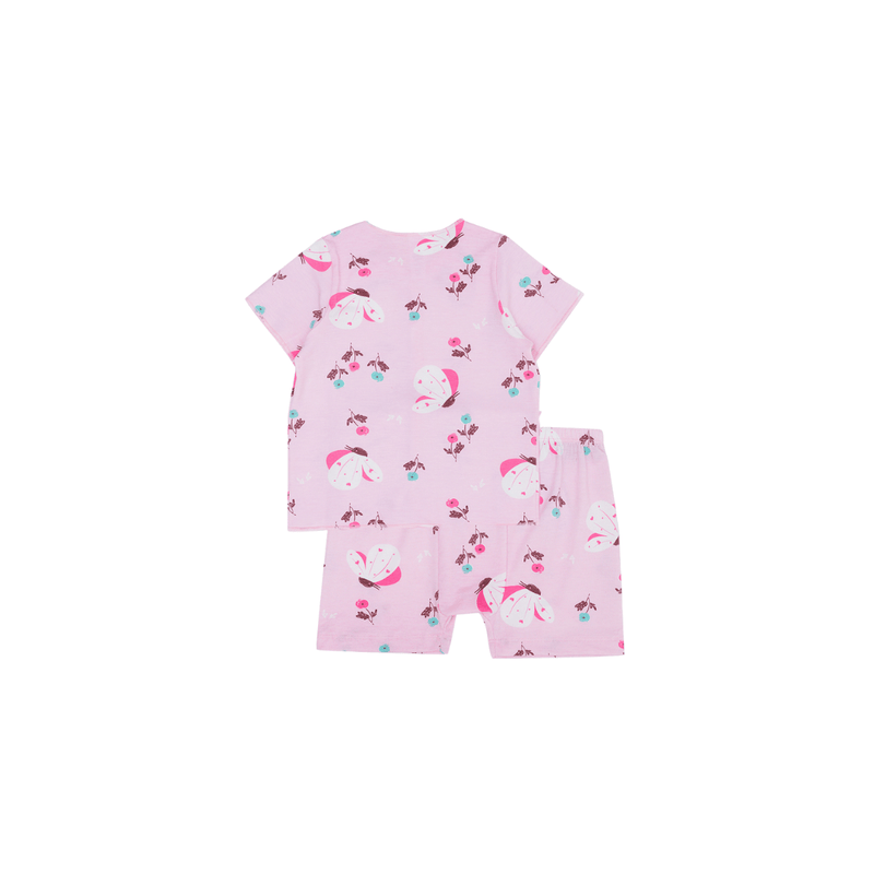 Cocohanee - Butterflies Baby Short Button Down Pajamas - Piyama Bayi dengan Kancing Depan