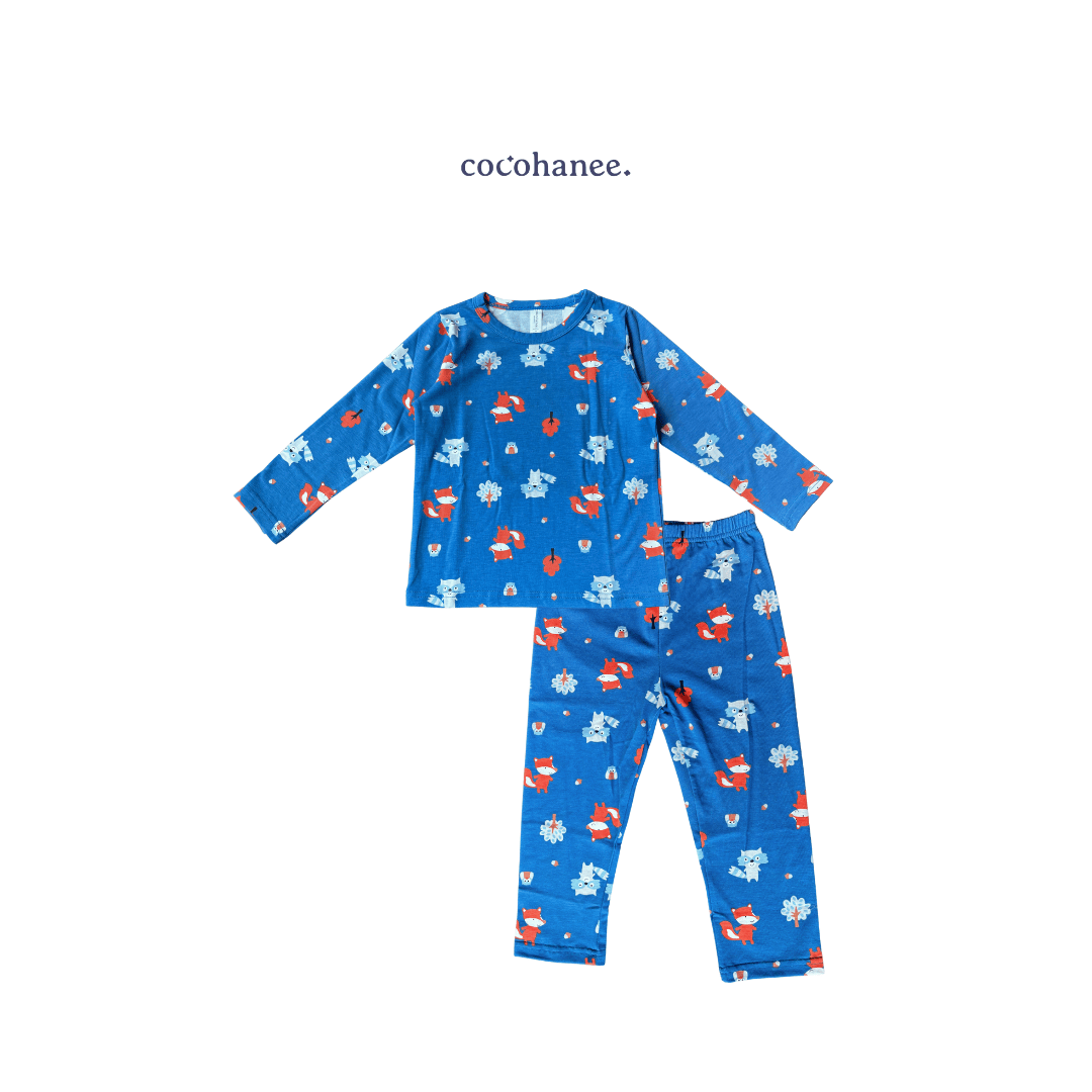 Cocohanee - Fox & Wolf Long Pajamas - Piyama Tidur Anak