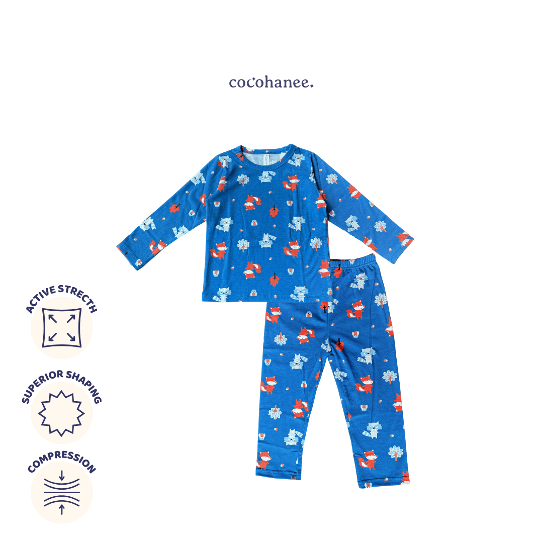Cocohanee - Fox & Wolf Long Pajamas - Piyama Tidur Anak