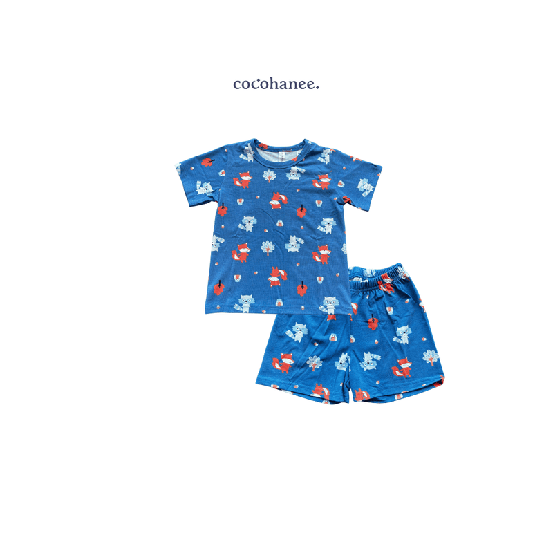 Cocohanee - Fox & Wolf Short Pajamas - Piyama Tidur Anak