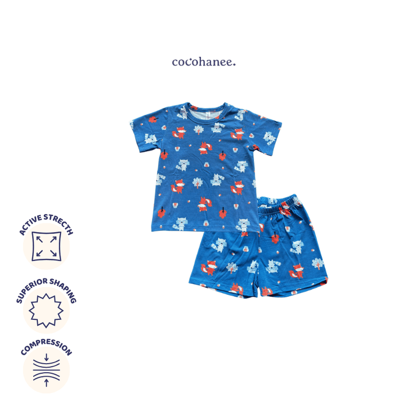 Cocohanee - Fox & Wolf Short Pajamas - Piyama Tidur Anak