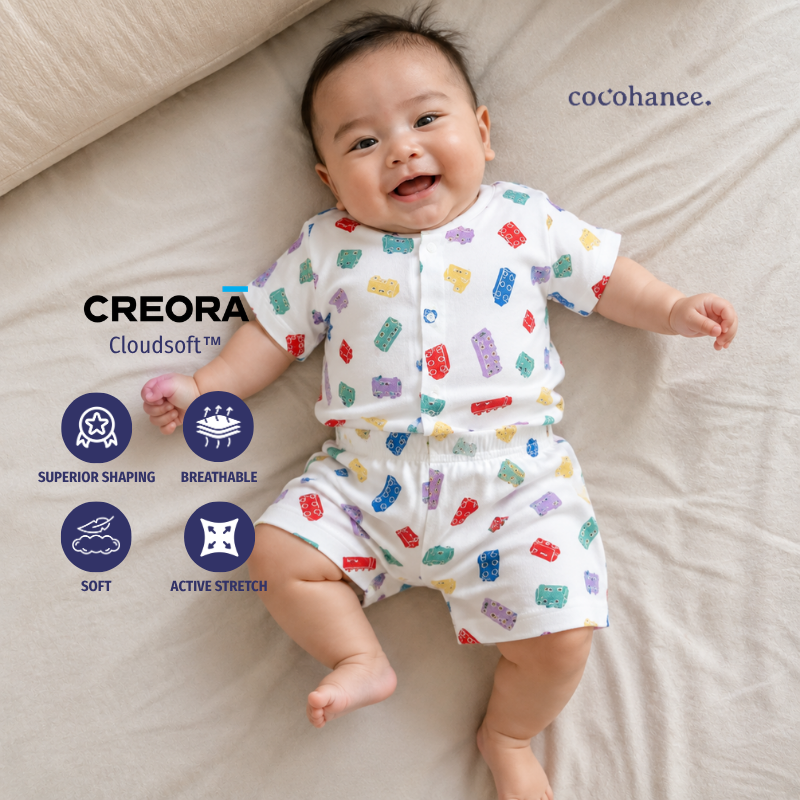 Cocohanee Wonderverse - Short Button Down Pajamas Block Buddies