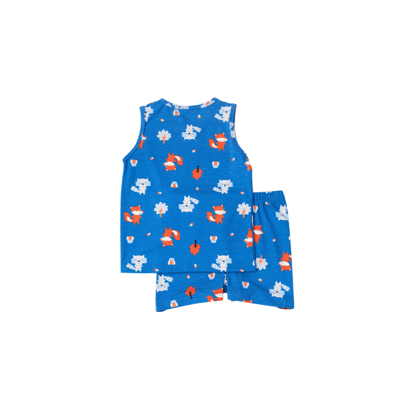 Cocohanee - Fox & Wolf Sleeveless Set - Setelan Anak Tanpa Lengan