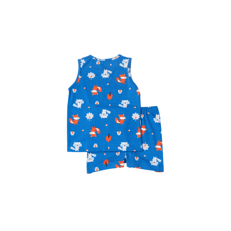 Cocohanee - Fox & Wolf Sleeveless Set - Setelan Anak Tanpa Lengan