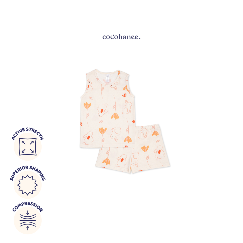 Bunny Petals - Sleeveless Set - Setelan Anak Tanpa Lengan