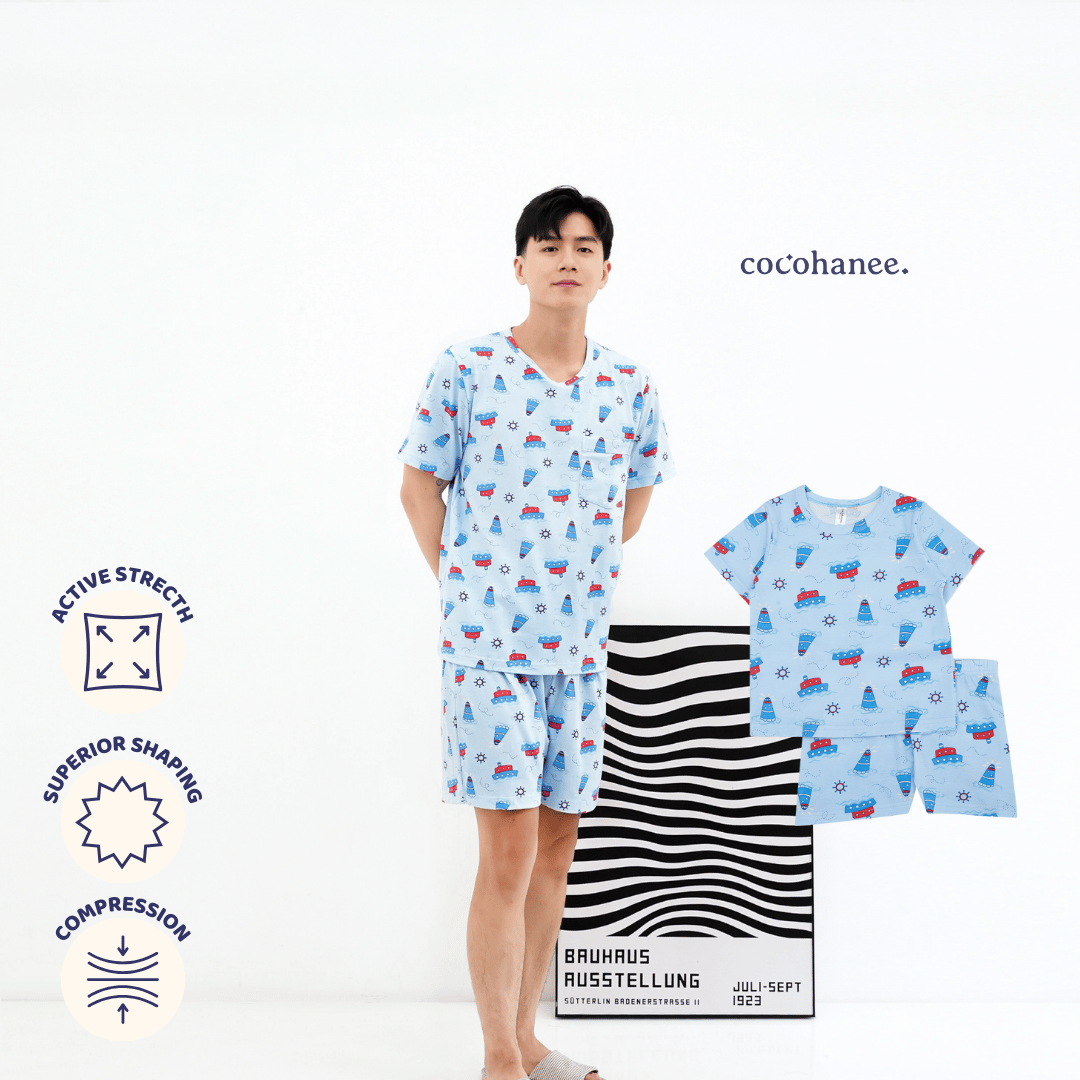 Sailing Day - Lune Short - Piyama Tidur Dewasa