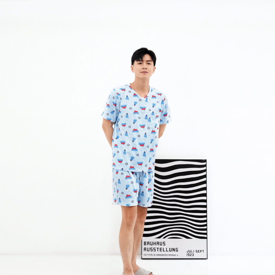 Sailing Day - Lune Short - Piyama Tidur Dewasa