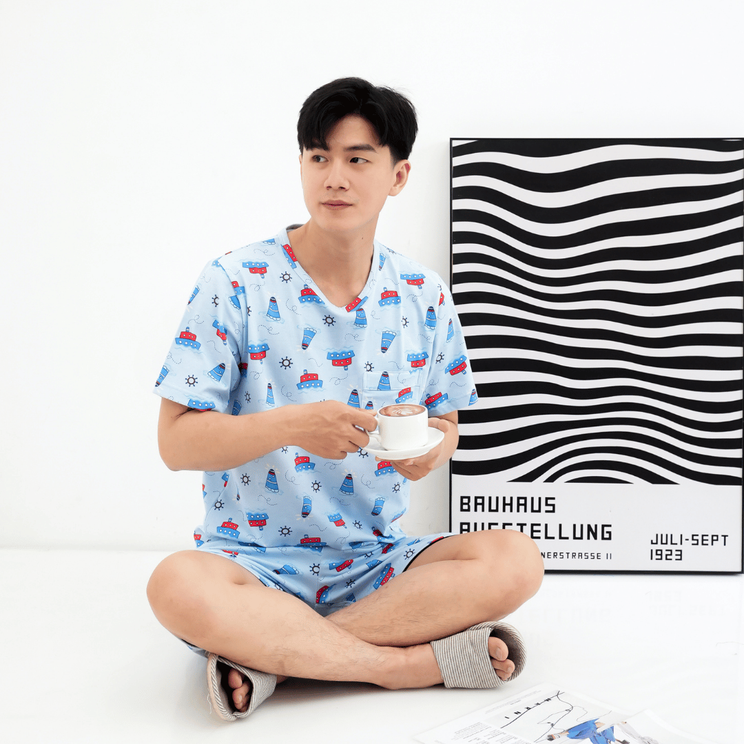 Sailing Day - Lune Short - Piyama Tidur Dewasa