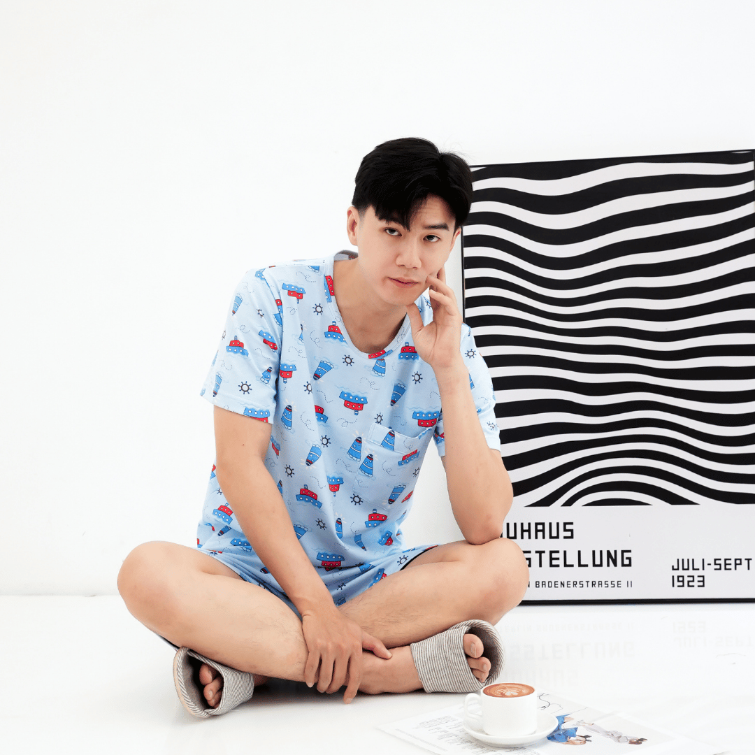 Sailing Day - Lune Short - Piyama Tidur Dewasa