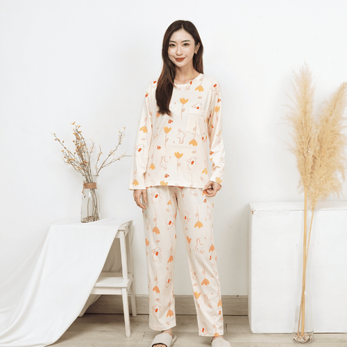 Bunny Petals - Lune Long - Piyama Tidur Dewasa