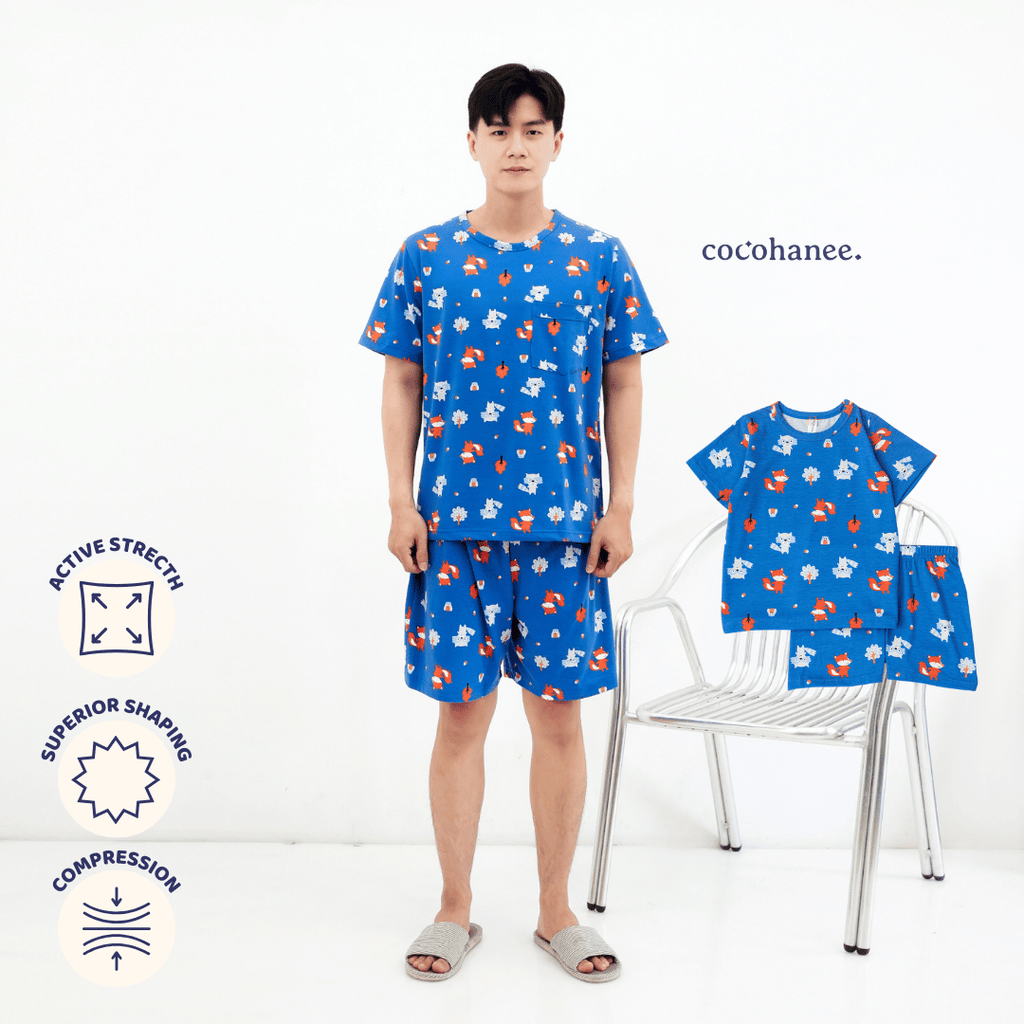 Fox & Wolf - Lune Short - Piyama Tidur Dewasa