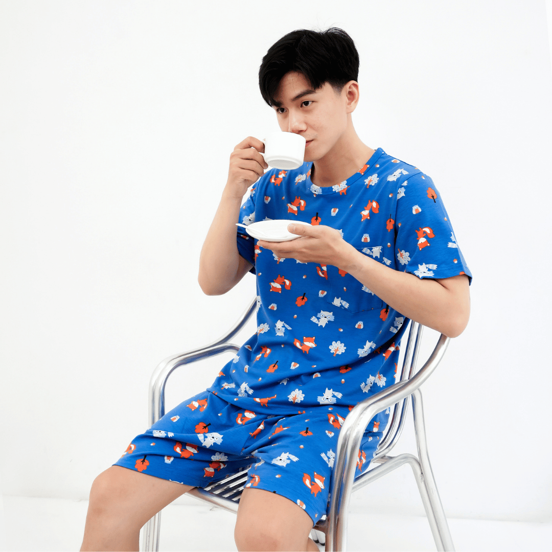 Fox & Wolf - Lune Short - Piyama Tidur Dewasa