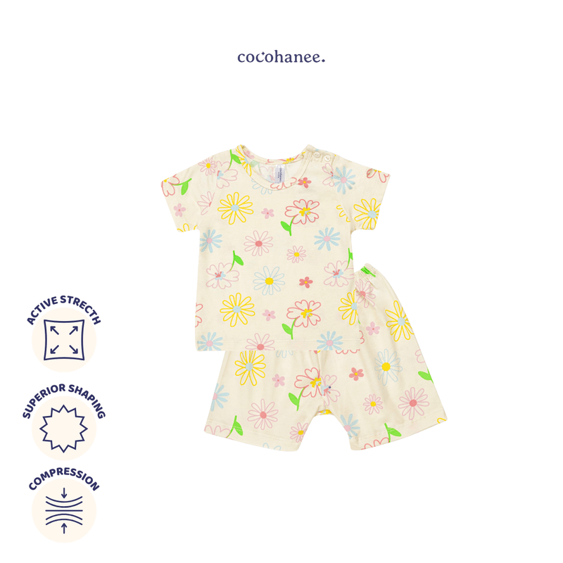 Blooming Flowers - Lune Short - Piyama Tidur Dewasa