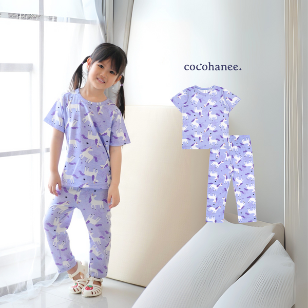 Cocohanee - Unicorn Stars Cozy Pajamas - Piyama Tidur Anak