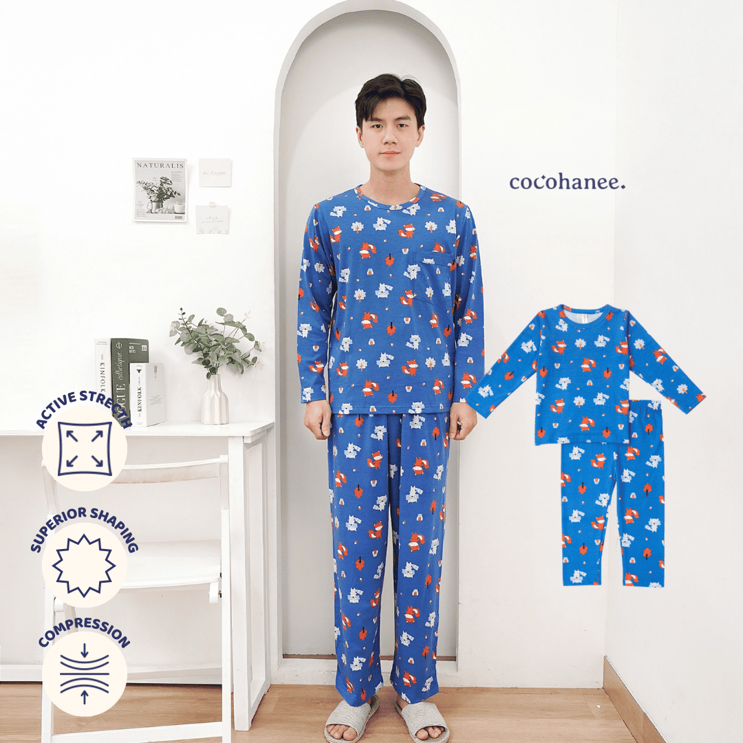 Fox & Wolf - Lune Long - Piyama Tidur Dewasa