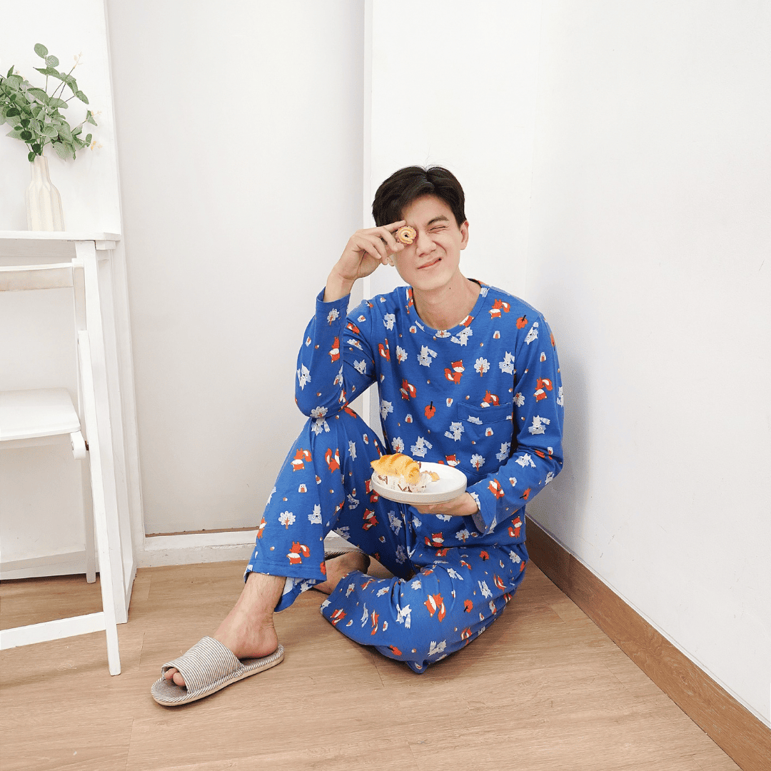 Fox & Wolf - Lune Long - Piyama Tidur Dewasa