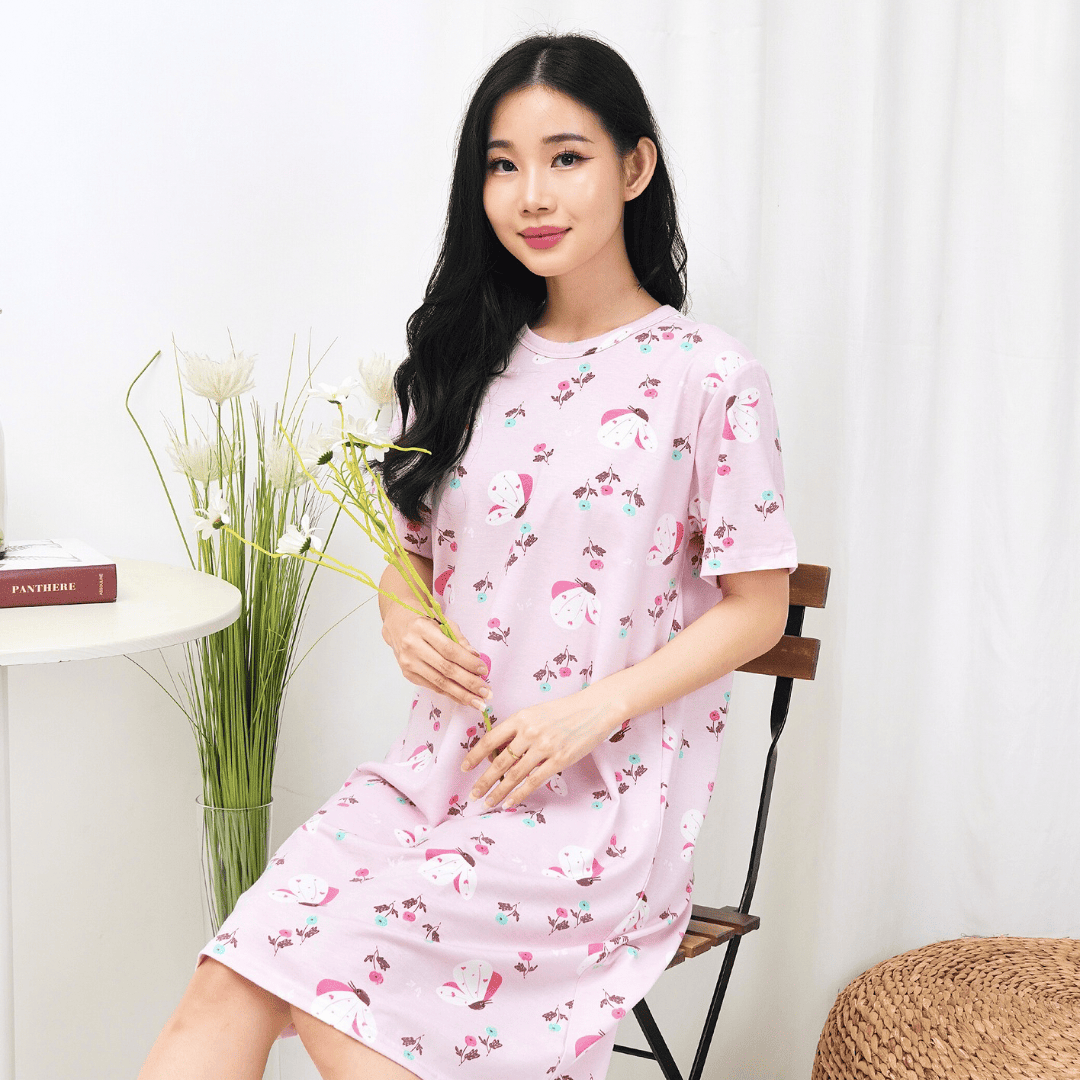 Butterflies - Snuggle Tee - Piyama Tidur Dewasa