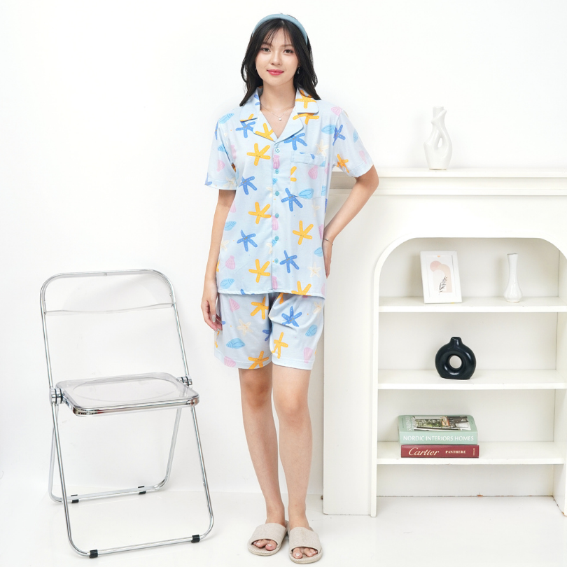 Starfish - Lune Button Short - Piyama Tidur Dewasa
