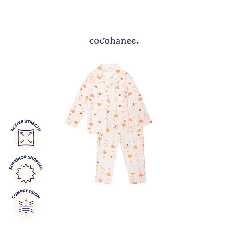 Bunny Petals - Lune Button Long - Piyama Tidur Dewasa