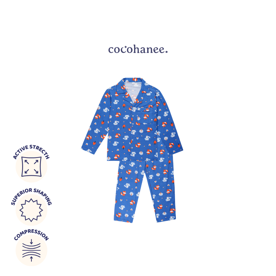 Fox & Wolf - Lune Button Long - Piyama Tidur Dewasa