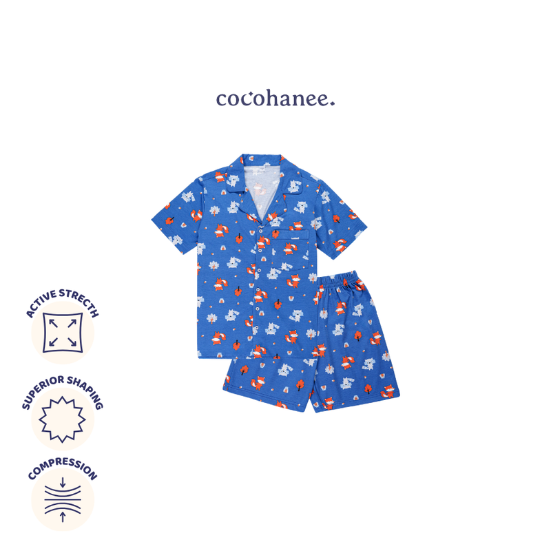 Fox & Wolf - Lune Button Short - Piyama Tidur Dewasa