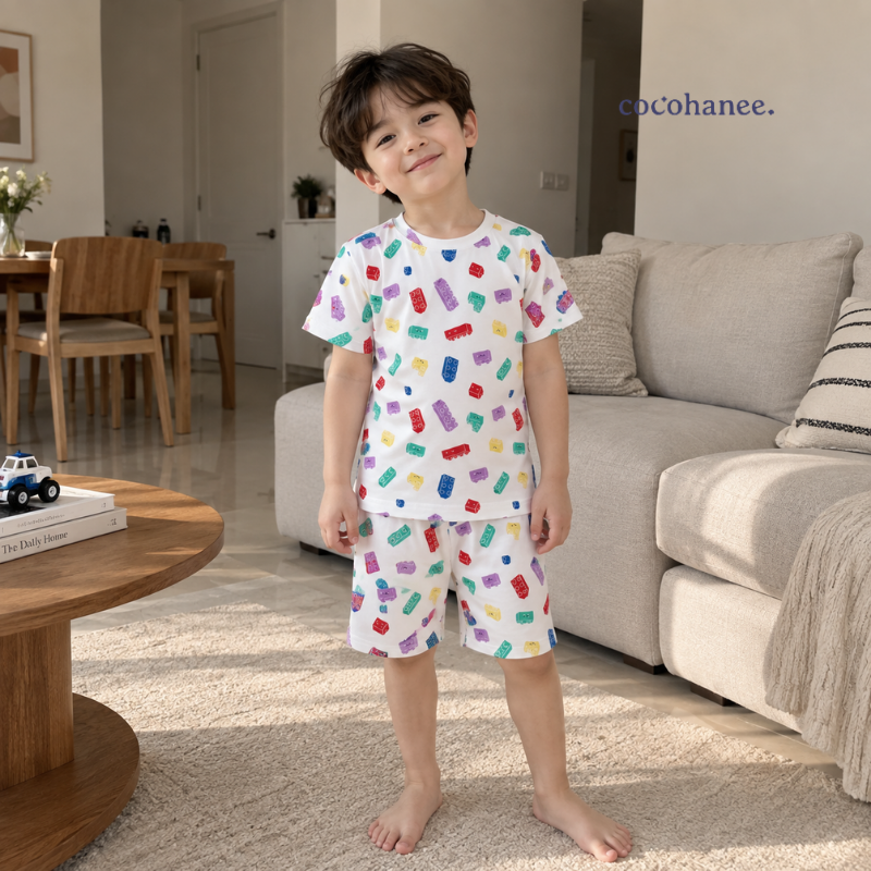 Cocohanee Wonderverse - Short Pajamas Block Buddies