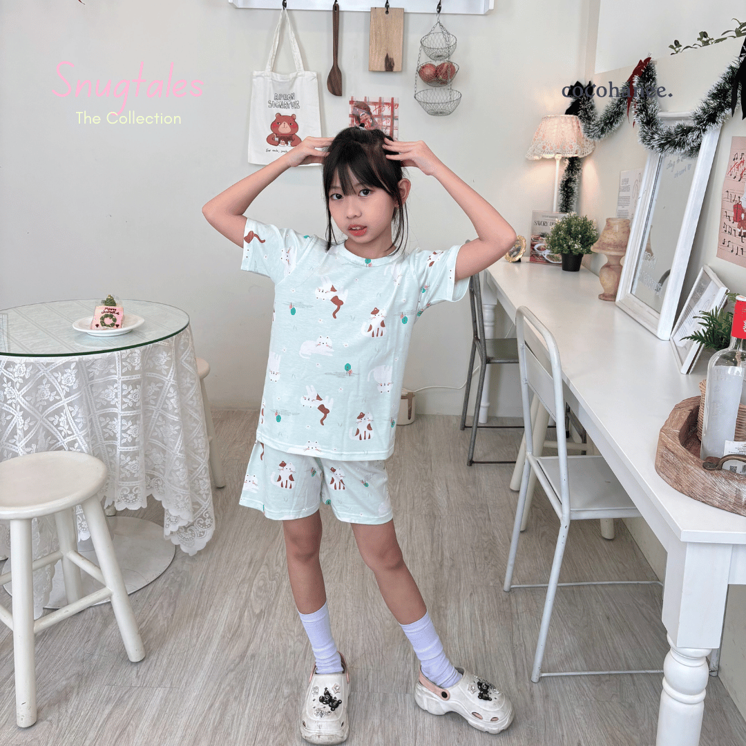 Cocohanee - Cat’s Playground - Short Pajamas - Piyama Tidur Anak