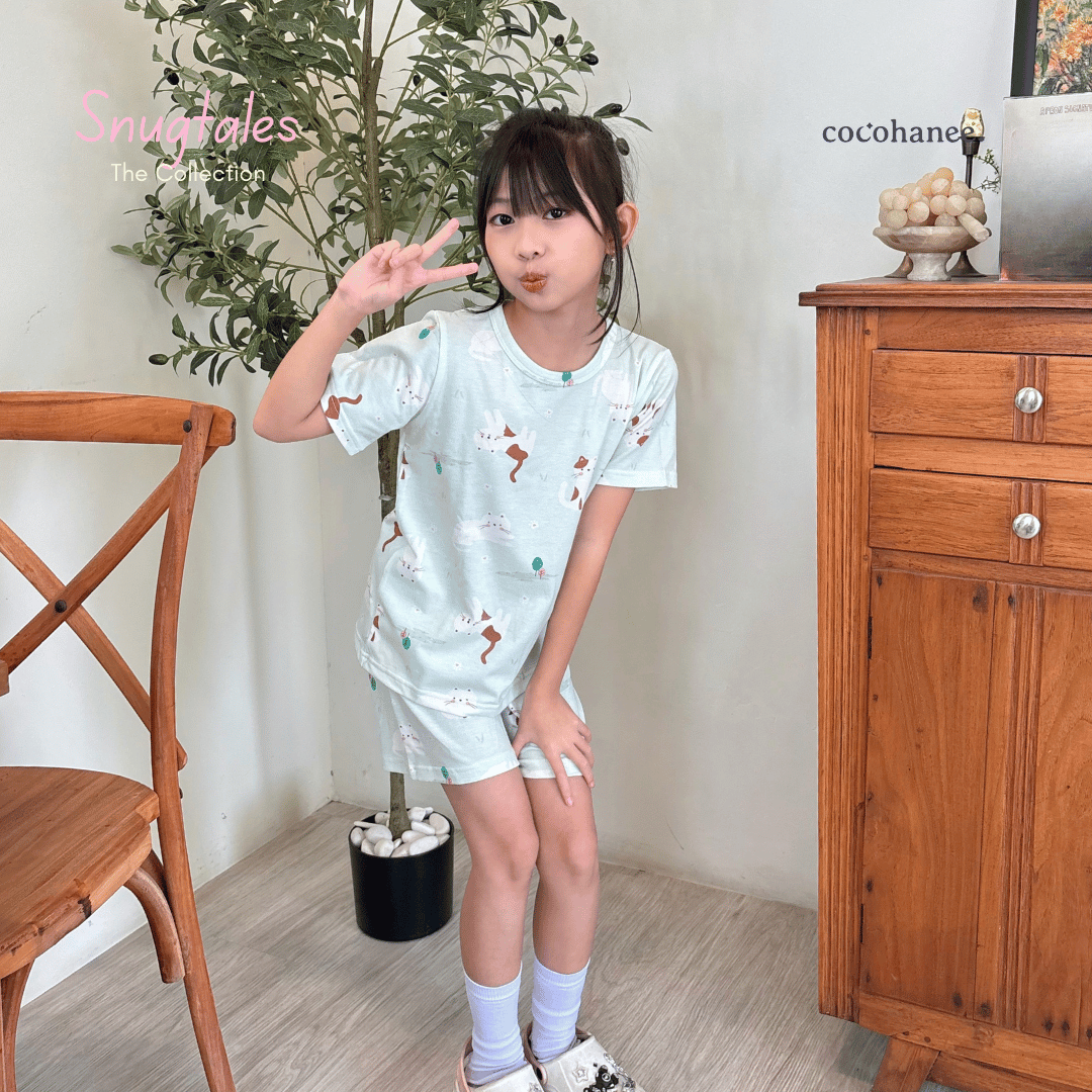 Cocohanee - Cat’s Playground - Short Pajamas - Piyama Tidur Anak