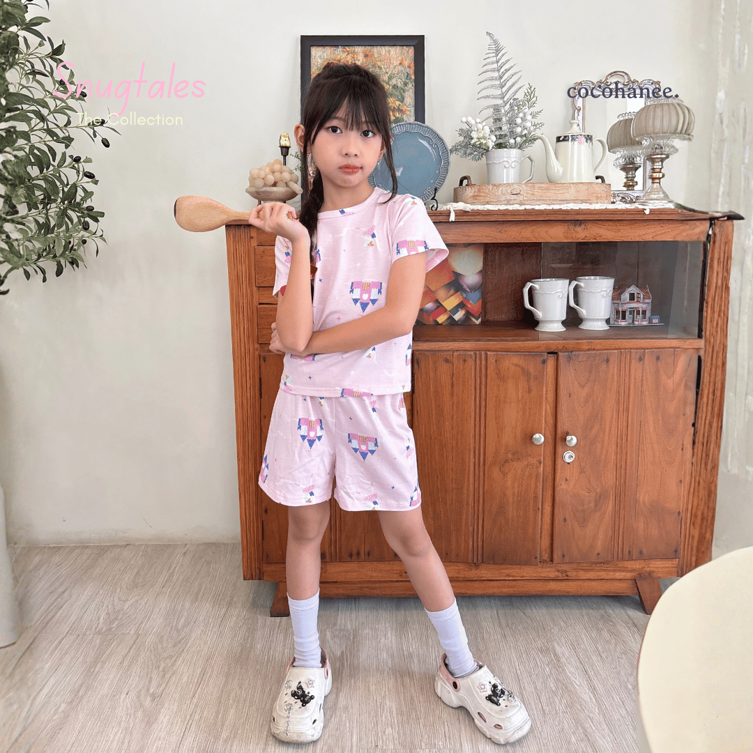 Cocohanee - Fairy Castle - Short Pajamas - Piyama Tidur Anak