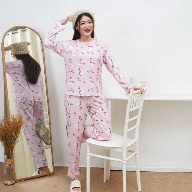 Butterflies - Lune Long - Piyama Tidur Dewasa