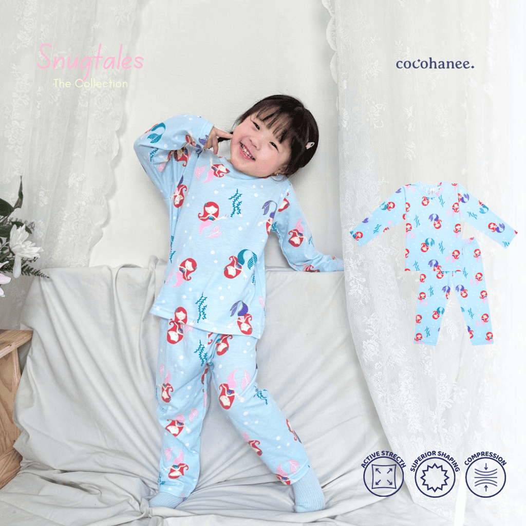 Cocohanee - Mermaid World Long Pajamas - Piyama Tidur Anak