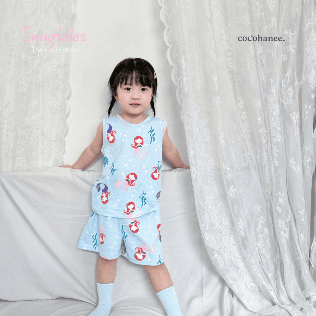 Cocohanee - Mermaid World - Sleeveless Set - Setelan Anak Tanpa Lengan