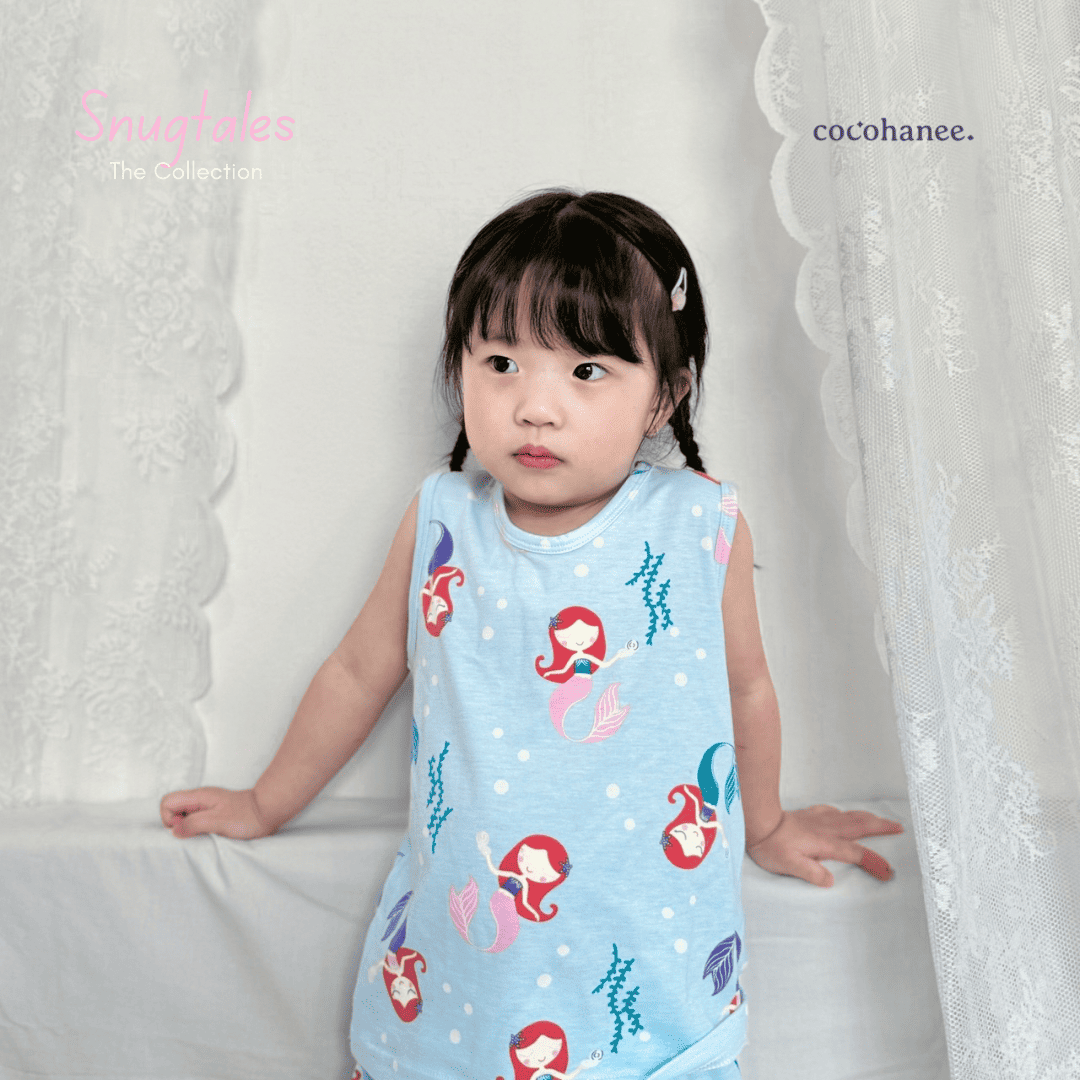 Cocohanee - Mermaid World - Sleeveless Set - Setelan Anak Tanpa Lengan