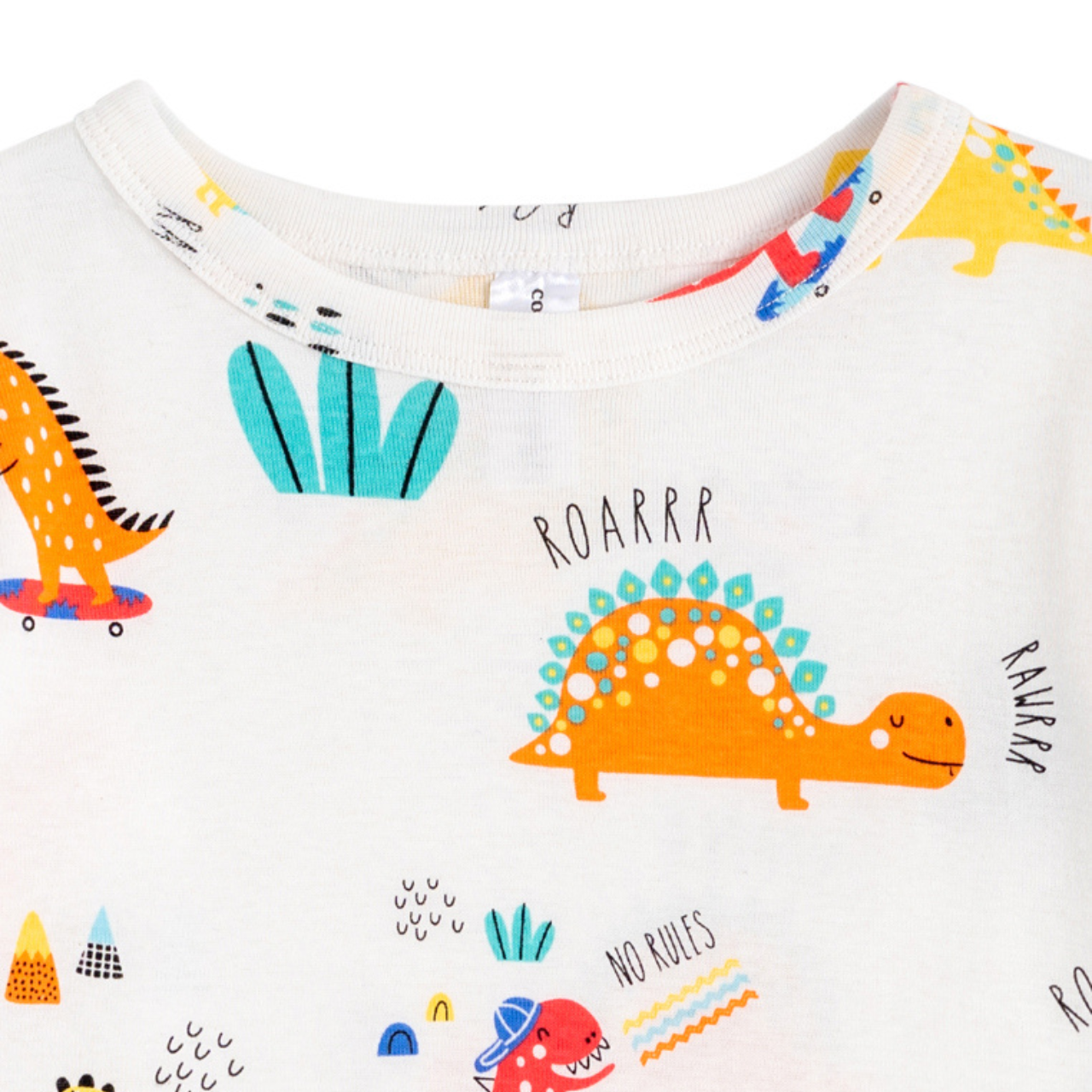 Cocohanee - Orange Dino Short Pajamas