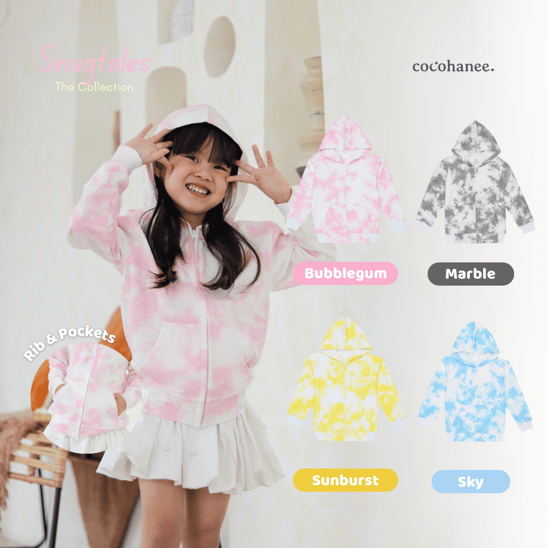 Hoodie Zipper - Tie Dye Loungewear - Hoodie Anak Baby Terry