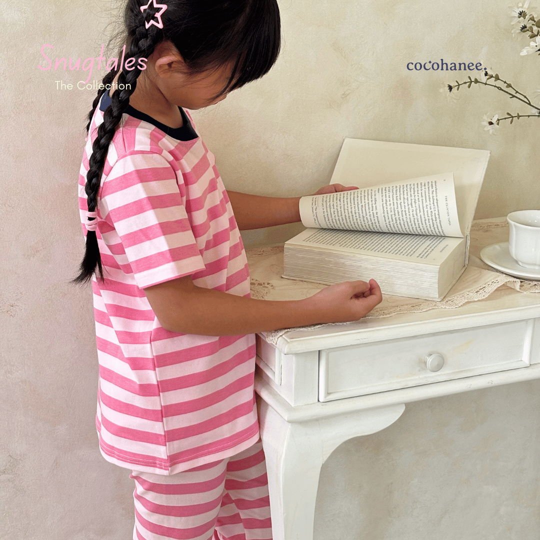 Stripe Candy - Cozy Pajamas - Piyama Tidur Motif Salur Anak