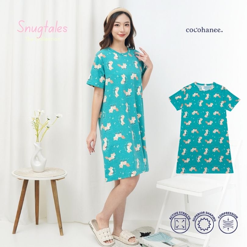 Forest Night - Snuggle Tee - Piyama Tidur Dewasa
