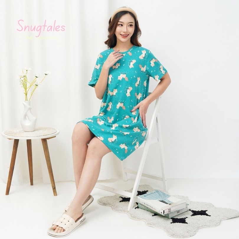 Forest Night - Snuggle Tee - Piyama Tidur Dewasa
