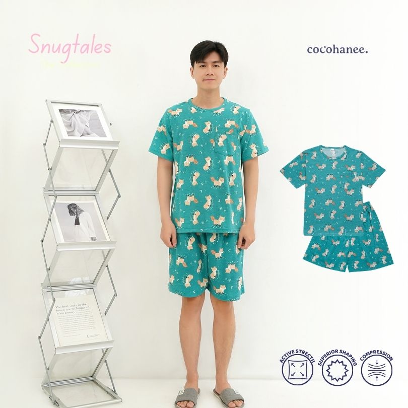 Forest Night - Lune Short - Piyama Tidur Dewasa