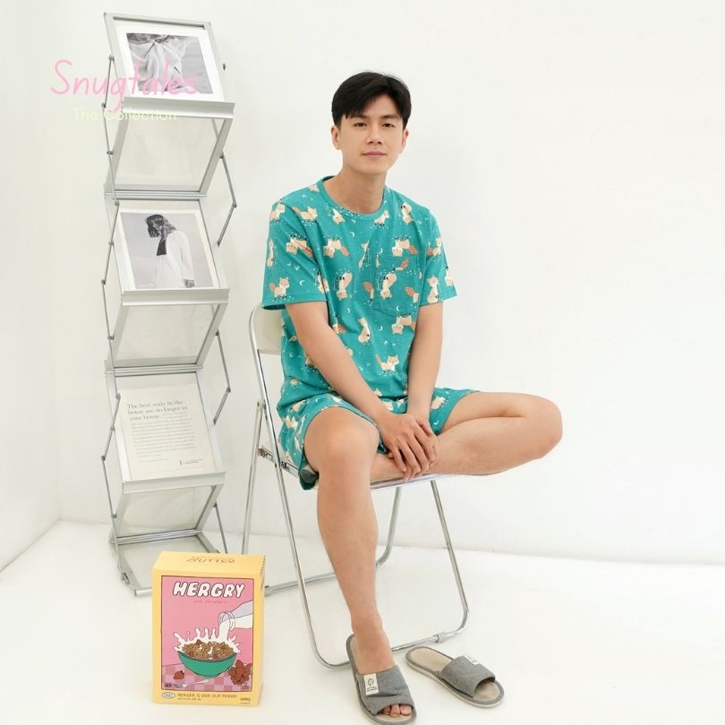 Forest Night - Lune Short - Piyama Tidur Dewasa