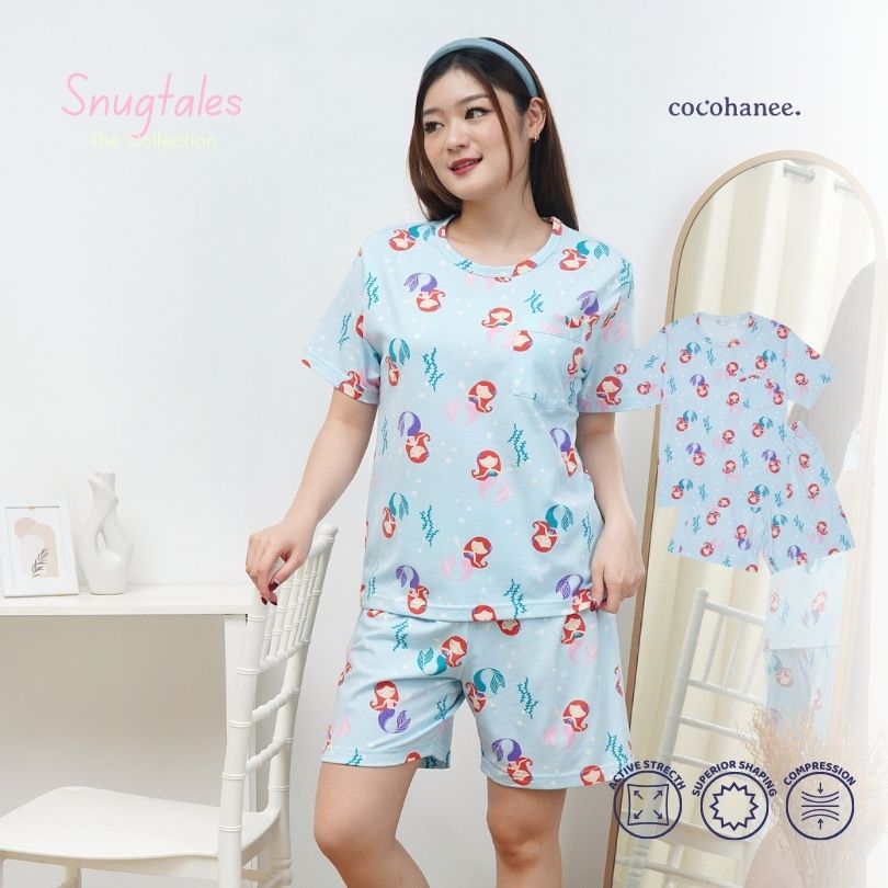 Mermaid World - Lune Short - Piyama Tidur Dewasa