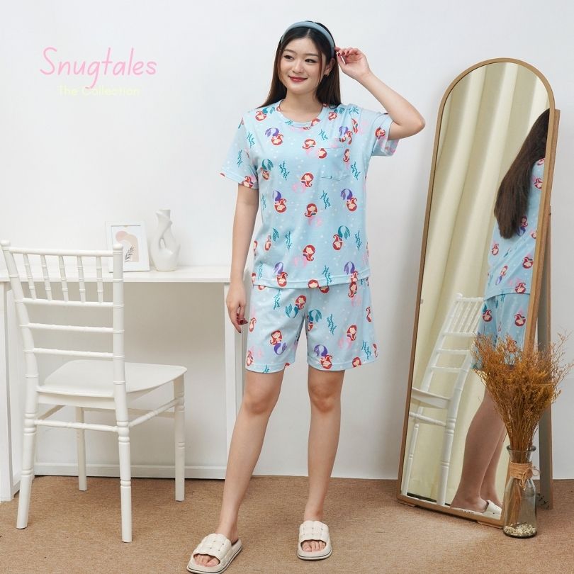 Mermaid World - Lune Short - Piyama Tidur Dewasa