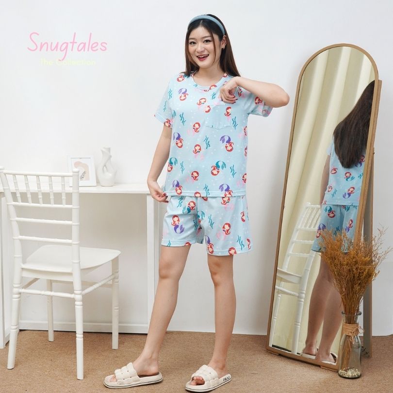 Mermaid World - Lune Short - Piyama Tidur Dewasa